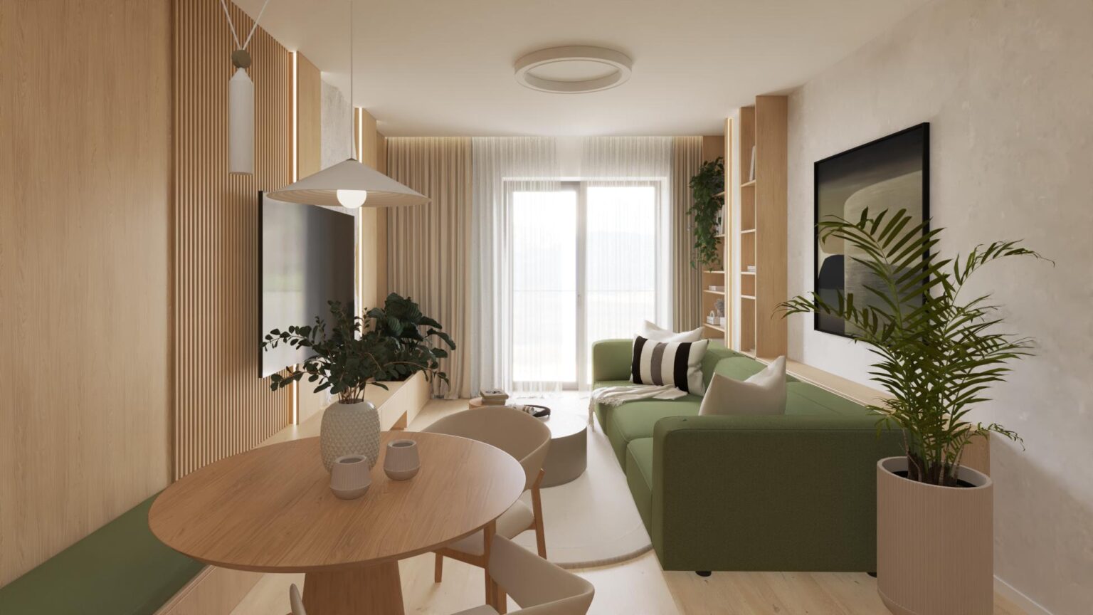 Finálna interiérová štúdia - Apartmán A210