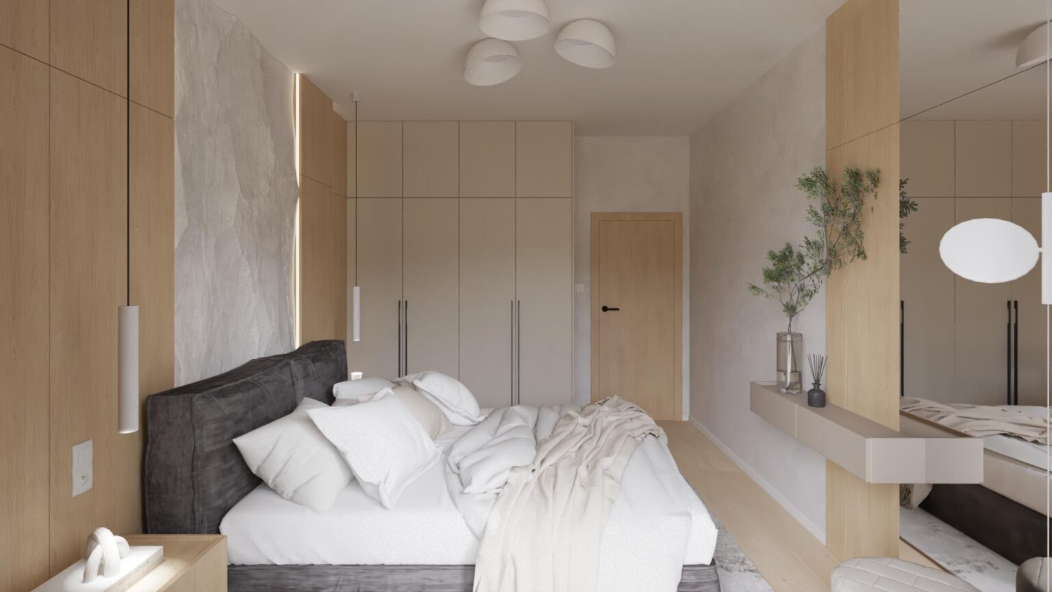 Finálna interiérová štúdia - Apartmán A217